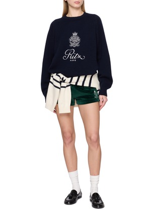 Figure View - Click To Enlarge - FRAME - x Ritz Unisex Embroidered Emblem Knit Sweater