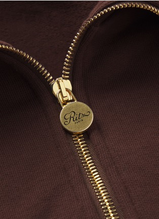  - FRAME - x Ritz Half Zip Polo Top