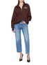 Figure View - Click To Enlarge - FRAME - x Ritz Half Zip Polo Top
