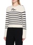 Front View - Click To Enlarge - FRAME - x Ritz Sequined Striped Sweater