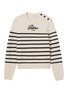 FRAME x Ritz Sequined Striped Sweater