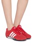 Figure View - Click To Enlarge - ADIDAS - Adi Racer Lo Leather Unisex Sneakers