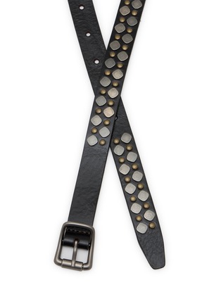 Detail View - Click To Enlarge - LEMAIRE - Rio Stud Leather Belt