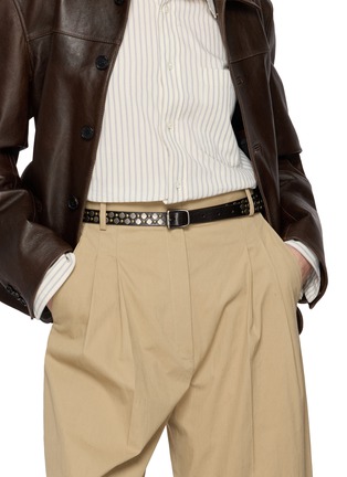 Figure View - Click To Enlarge - LEMAIRE - Rio Stud Leather Belt