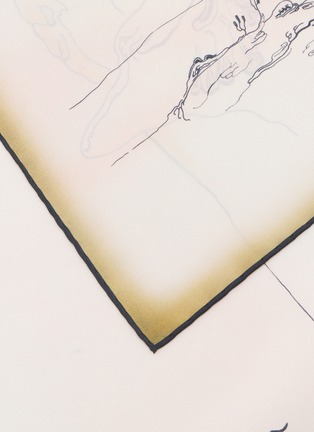 Detail View - Click To Enlarge - LEMAIRE - Landscare Habotai Printed Silk Square Scarf