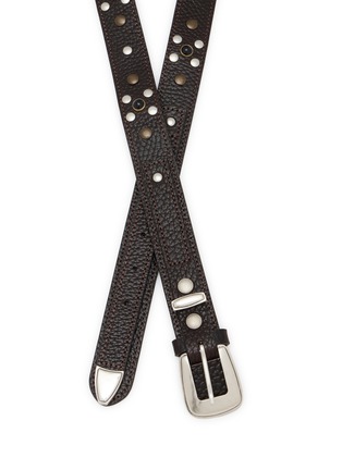 Detail View - Click To Enlarge - LEMAIRE - Weatern Stud Leather Belt