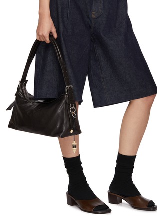 Figure View - Click To Enlarge - LEMAIRE - Stripes Pendulum Wood Bag Charm