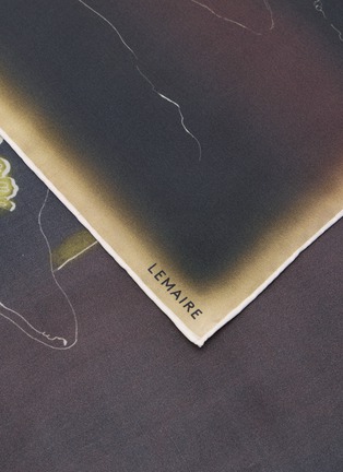 Detail View - Click To Enlarge - LEMAIRE - Landscare Habotai Printed Silk Square Scarf