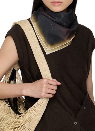 Figure View - Click To Enlarge - LEMAIRE - Landscare Habotai Printed Silk Square Scarf