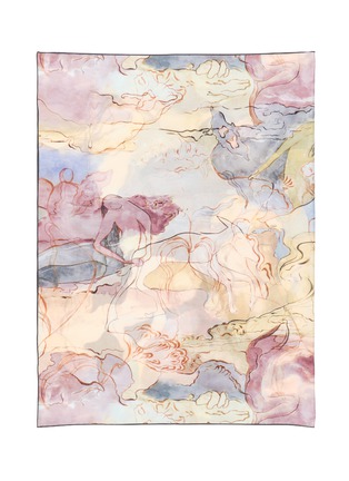 Detail View - Click To Enlarge - LEMAIRE - Aquarel Pareo Printed Cotton Bandana