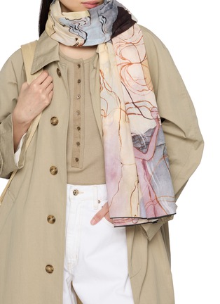 Figure View - Click To Enlarge - LEMAIRE - Aquarel Pareo Printed Cotton Bandana