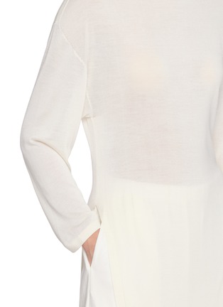  - GIA STUDIOS - Áo Dài Inspired Boat Neck Silk Knit Dress