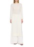 GIA STUDIOS Áo Dài Inspired Boat Neck Silk Knit Dress