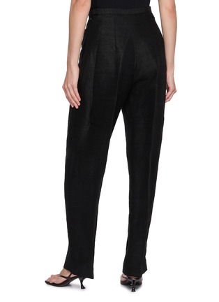 Back View - Click To Enlarge - GIA STUDIOS - Luka Cocoon Silk Linen Pants