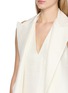  - GIA STUDIOS - Sleeveless Draped Slub Silk Maxi Dress