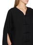  - GIA STUDIOS - Long Sleeve Mandarin Collar Linen Dress