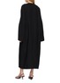 Back View - Click To Enlarge - GIA STUDIOS - Long Sleeve Mandarin Collar Linen Dress