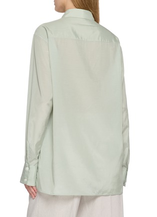 Back View - Click To Enlarge - GIA STUDIOS - Oliver Long Sleeve Bamboo Silk Shirt