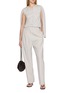 Figure View - Click To Enlarge - GIA STUDIOS - Aeron Detached Armhole Ribbed Silk Cashmere Knit Cardigan