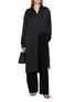 Figure View - Click To Enlarge - GIA STUDIOS - Nicole Long Sleeve Striped Side Slit Shirt Dress