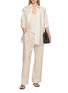 Figure View - Click To Enlarge - GIA STUDIOS - Richie Pleated Cocoon Cotton Satin Pants