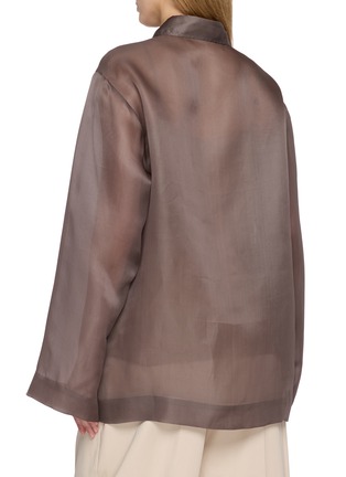 Back View - Click To Enlarge - GIA STUDIOS - Laney Sheer Silk Shirt