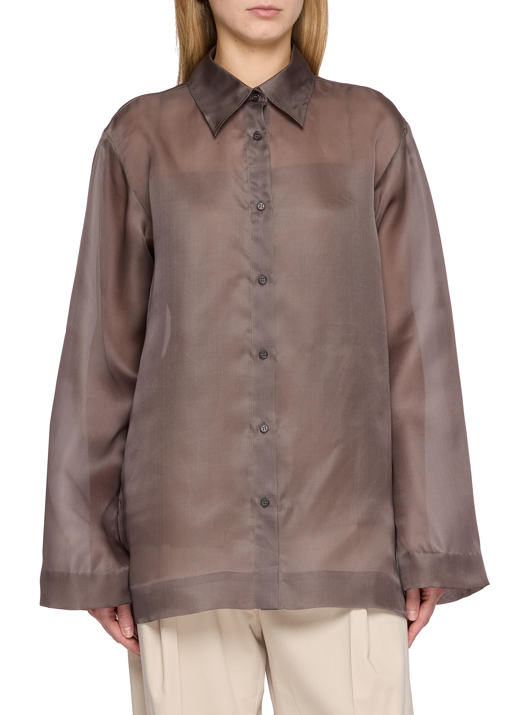 GIA STUDIOS | Laney Sheer Silk Shirt | Women | Lane Crawford 