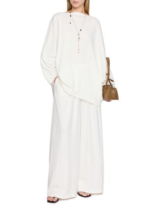 Figure View - Click To Enlarge - GIA STUDIOS - Corine Long Sleeve Kimono Cotton Blouse