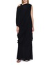 GIA STUDIOS Moon Draped Asymmetrical Layered Cotton Maxi Dress
