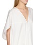  - GIA STUDIOS - Aron Deep V-Neck Cotton Blouse