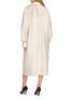 Back View - Click To Enlarge - GIA STUDIOS - Elio Long Sleeve Point Collar Vietnamese Silk Shirt Dress