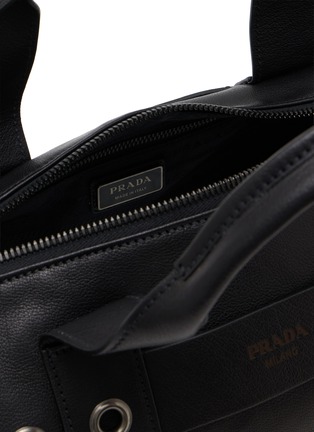 Detail View - Click To Enlarge - PRADA - Route Large Leather Shoulder Bag