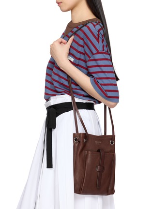 Figure View - Click To Enlarge - PRADA - Pocket Leather Crossbody Shoulder Bag