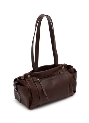 Detail View - Click To Enlarge - PRADA - Route Medium Leather Tote Bag