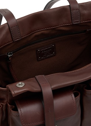 Detail View - Click To Enlarge - PRADA - Route Medium Leather Tote Bag