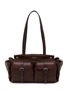 PRADA Route Medium Leather Tote Bag