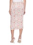 Back View - Click To Enlarge - BERNADETTE - Robbie Floral Print Straight Midi Skirt