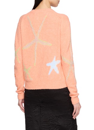 Back View - Click To Enlarge - BERNADETTE - Starfish Intarsia Knit Cardigan
