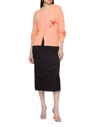 Figure View - Click To Enlarge - BERNADETTE - Starfish Intarsia Knit Cardigan