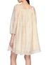 Back View - Click To Enlarge - BERNADETTE - Bonnie Jasmin Print Drawstring Off Shoulder Dress
