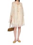 Figure View - Click To Enlarge - BERNADETTE - Bonnie Jasmin Print Drawstring Off Shoulder Dress