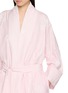  - BERNADETTE - Empire Long Sleeve Embroidered Wrap Belt Peignoir Dress