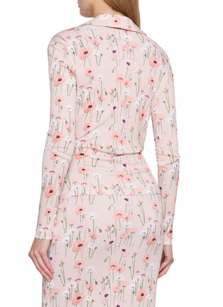 Back View - Click To Enlarge - BERNADETTE - Evangeline Long Sleeve V-Neck Floral Print Top