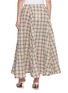 Back View - Click To Enlarge - BERNADETTE - Kennedy Plaid Flared Midi Skirt