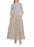 Figure View - Click To Enlarge - BERNADETTE - Kennedy Plaid Flared Midi Skirt