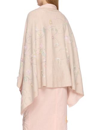 Back View - Click To Enlarge - BERNADETTE - Shirene Embroidered Shawl