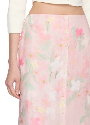  - BERNADETTE - Carmen Floral Print Linen Maxi Skirt