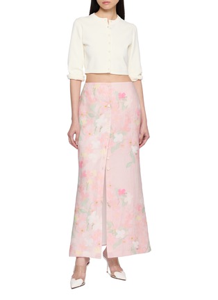 Figure View - Click To Enlarge - BERNADETTE - Carmen Floral Print Linen Maxi Skirt