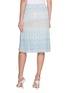 Back View - Click To Enlarge - BERNADETTE - Bob Drawstring Waistband Sequinned Gradient Mesh Skirt