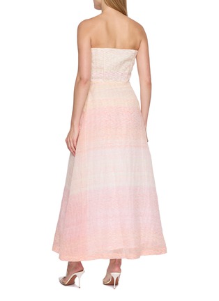 Back View - Click To Enlarge - BERNADETTE - Odette Strapless Textured Gradient Maxi Dress